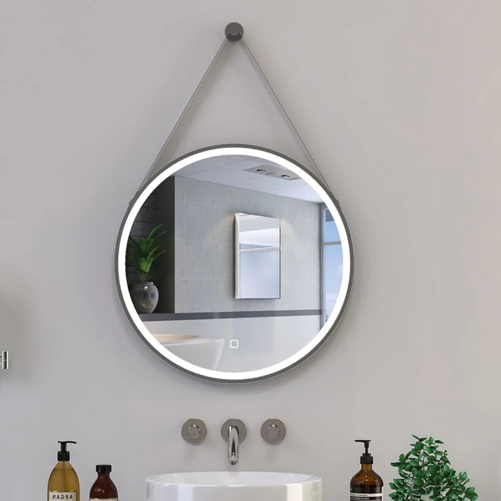 مرآة نارس إيطار رمادي LED 60CM