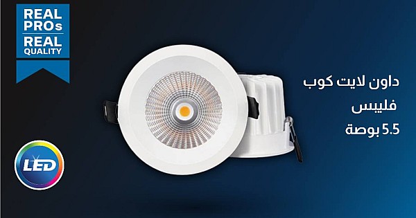 داون لايت كوب دفن ( 6 بوصة - 16 سم ) 20 واط لون الانارة شمسي كريمي فيليبس