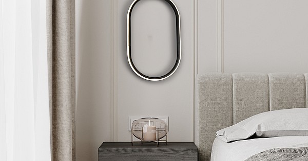 علاقي مودرن380*260 اسود لون الانارة 3 اضاءات 30 واط