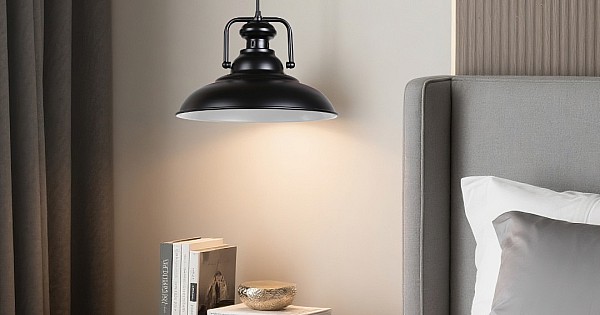 علاقي مودرن اسود + أبيض E27*1