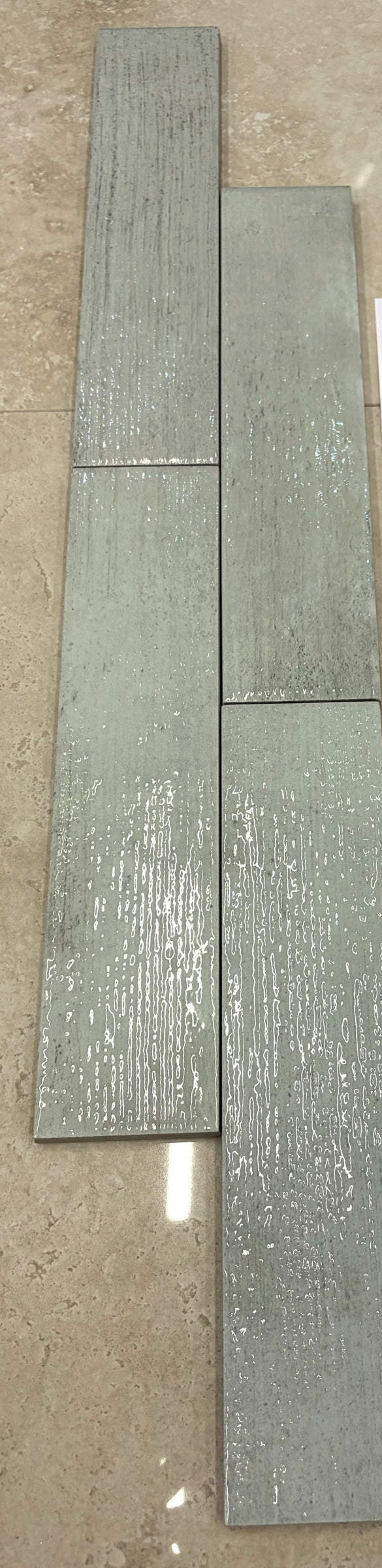 بورسلان جداري Vibes Verdino 0501 أخضر فاتح 6.5×29 سم كرتون 34 حبة