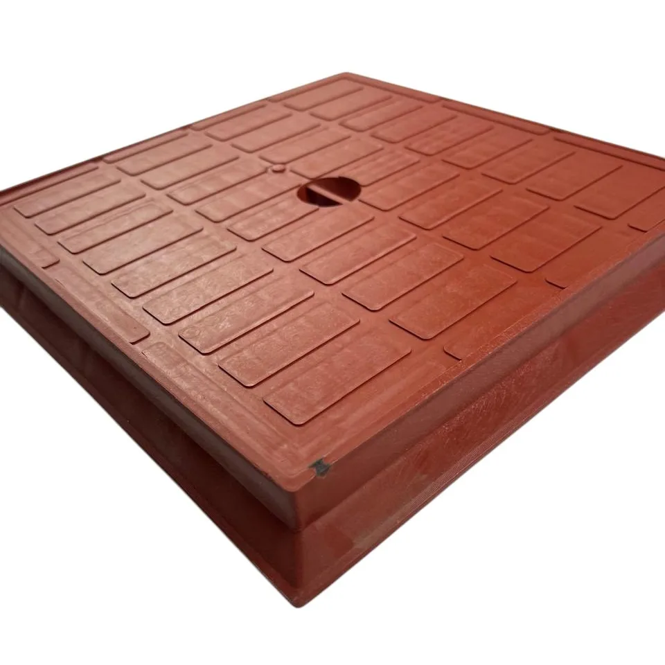 غطاء تفتيش بلاستيك 70×70 احمر