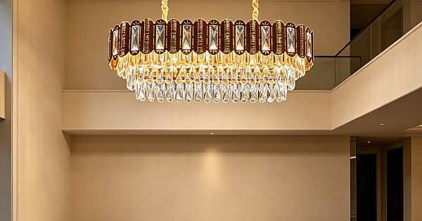 علاقي مودرن ذهبي E14*14 مقاس 1000*350 ملم