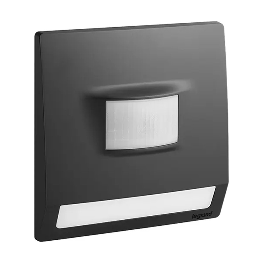 ليجراند - ضوء الدرج مع كاشف حركة Mallia Senses، مفرد، 100-250V، 230V، Matt Black