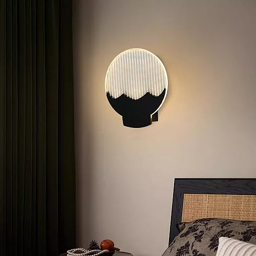 إضاءة أبليك حائط مودرن اسود E14*1L