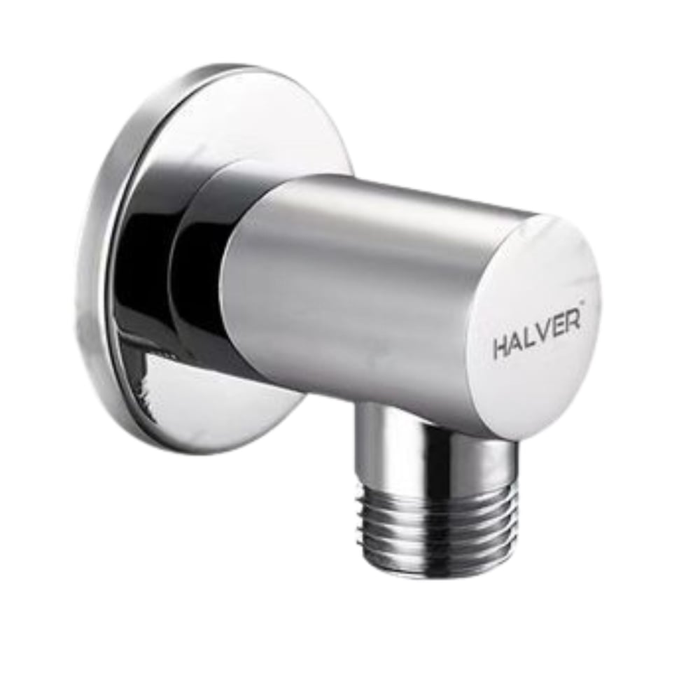 كوع دش مخفي دائري كروم HALVER