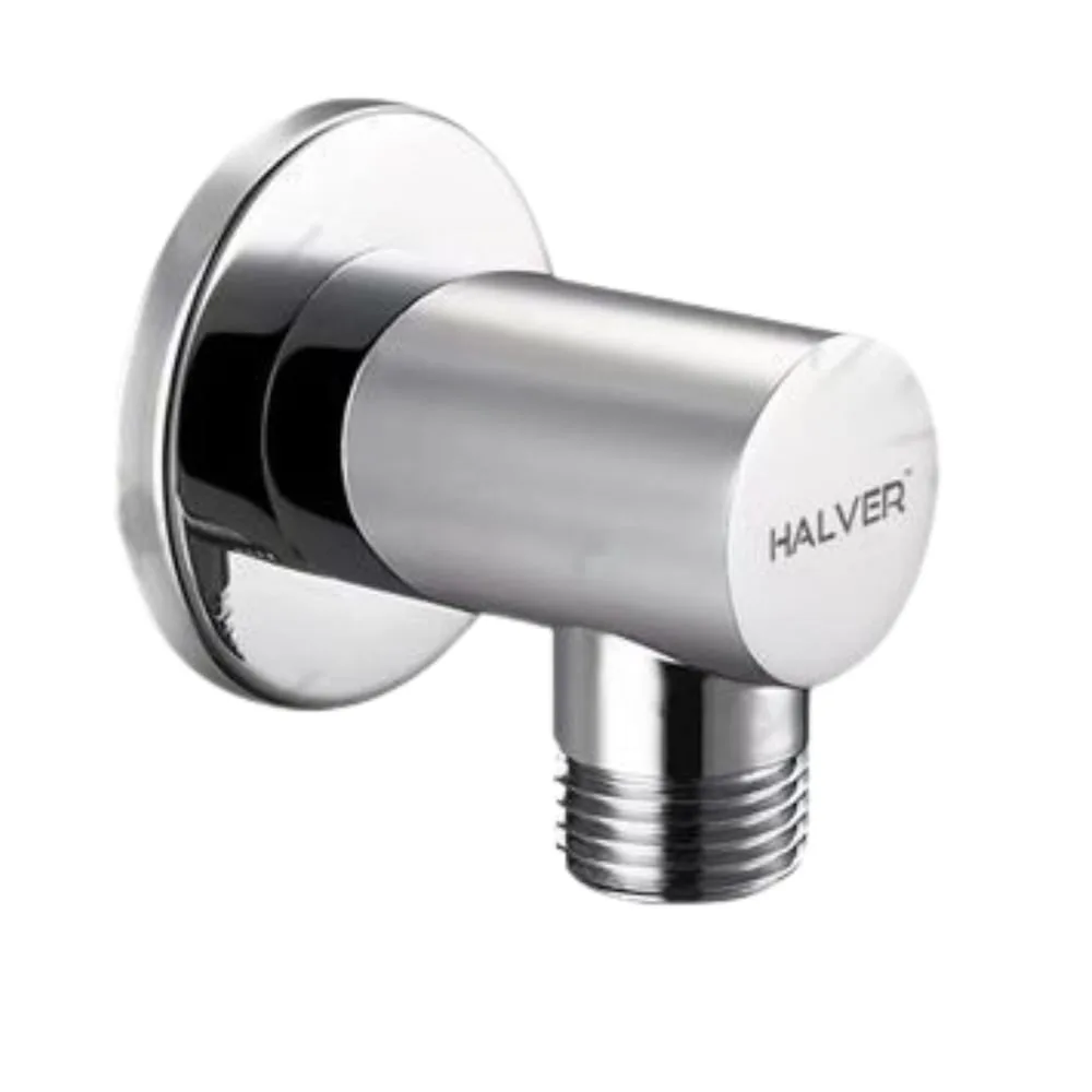 كوع دش مخفي دائري كروم HALVER
