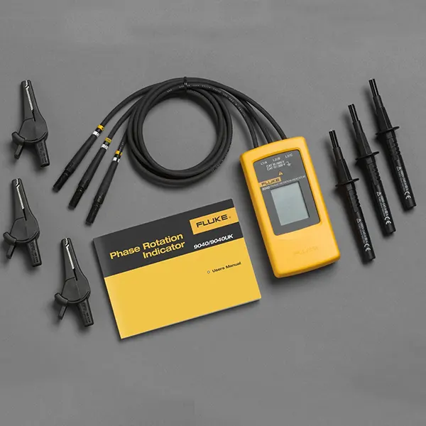 جهاز فحص تتابع الفازات ديجيتال فلوك FLUKE-9040 40 إلى 700 فولت تيار متردد 15 إلى 400 هرتز CAT III 600V/CAT IV 300V