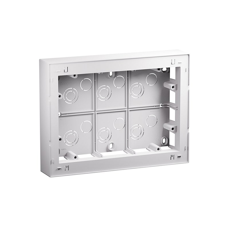 ارتيور ادفانس - علبة سطحية, بريطاني / هندي, 12 موديول (2 x 6), 12 مدخل خلفي للكابلات, تركيب سطحي, بلاستيك حراري (Thermoplastic), أبيض