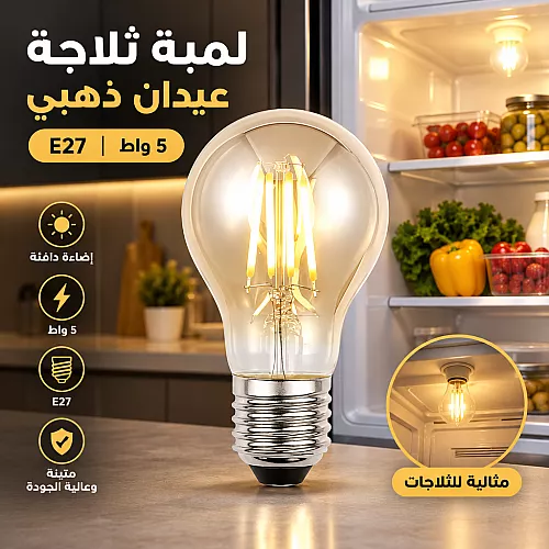 لمبة لون الانارة لون الاضاءة اصفر اسطوانية 7 واط E27 مطور
