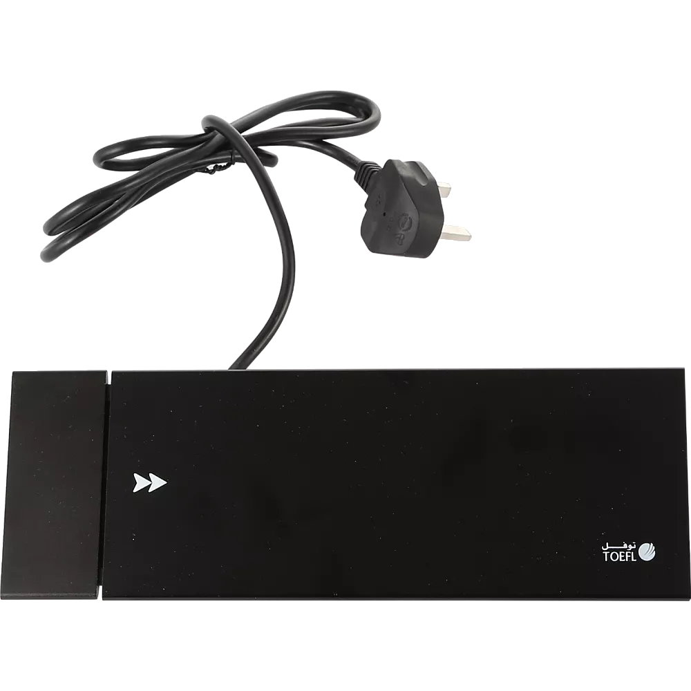 توصيلة أفياش مكتبية دفن مخفية بغطاء اسود سحاب و منافذ Tyep-C-USB + كمبيوتر + HDMI توفل (Toefl)