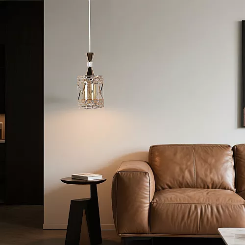 علاقي مودرن ذهبي E14*9 مقاس 600 ملم