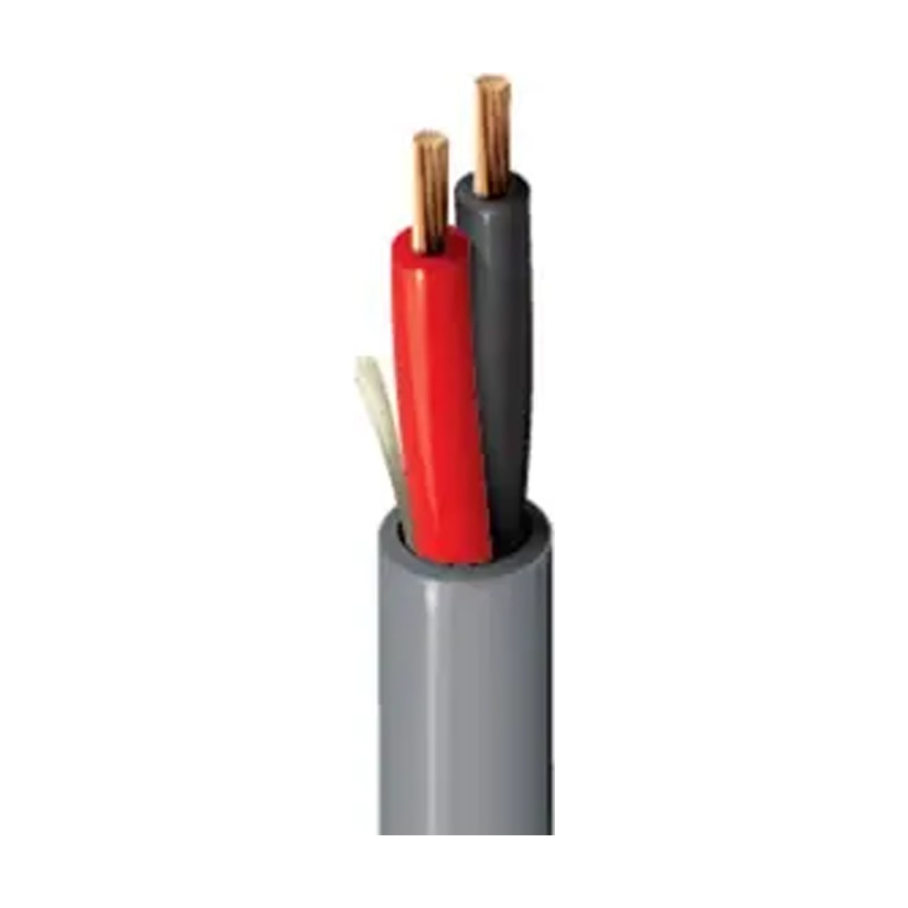 بلدن - كيبل تحكم - 2 خط - مقاس 22AWG - لون رمادي - 500 متر/اللفة - Security & Sound, 2 Conductor 22 AWG BC, LSZH, Eca