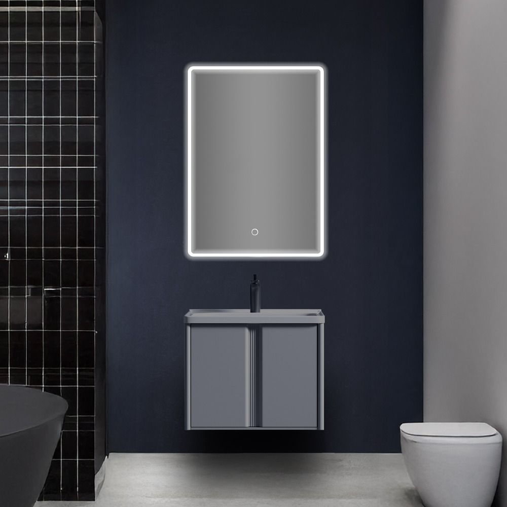 مرآة حمام مستطيلة مع إضاءة ليد TECA TC-822 50×80 سم