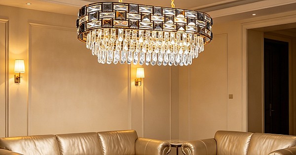 علاقي مودرن ذهبي مقاس 1000*350 ملم E14*14
