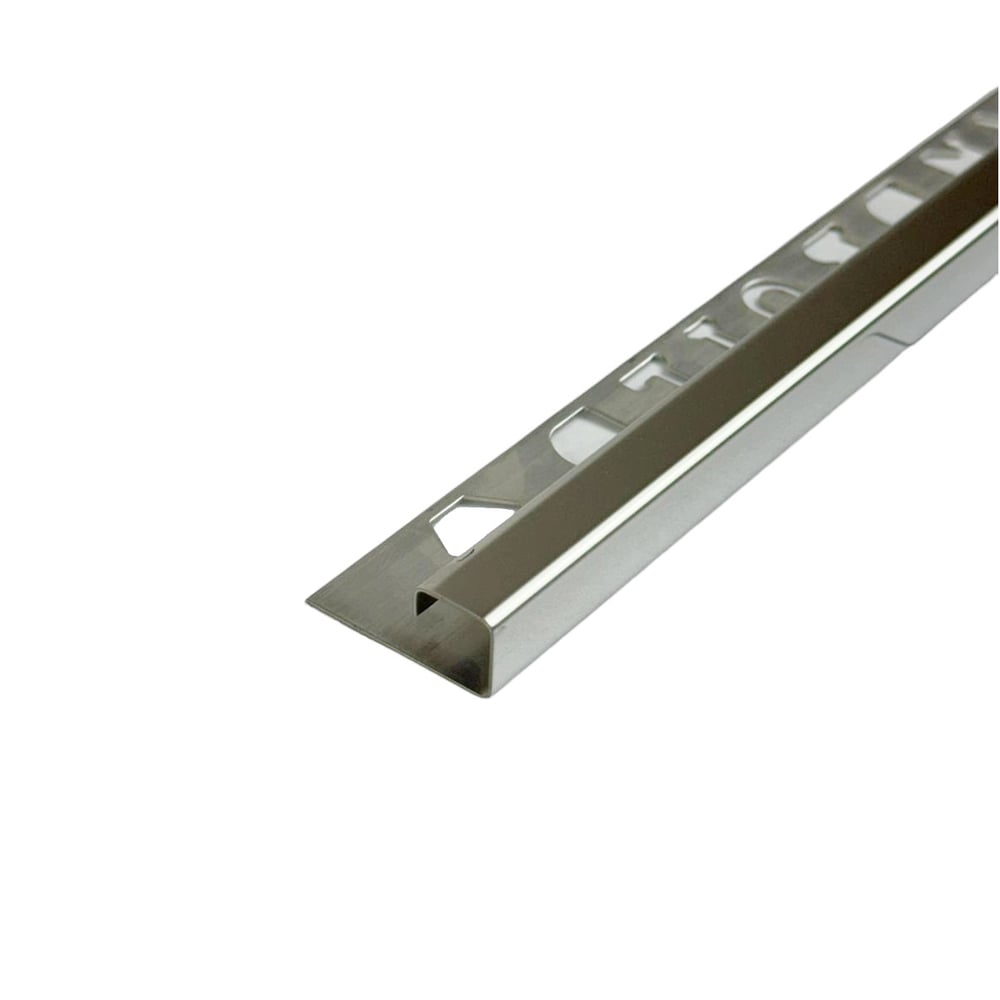 Stainless steel 304 angle square ceramic silver glossy 2.50 m 12 mm SB001-SH-12H LANDBUILD
