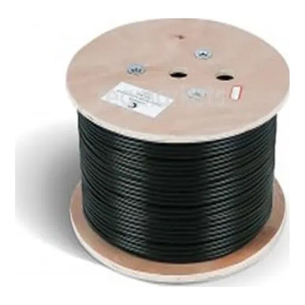بلدن - كيبل سماعة مجدول - 2 خط - مقاس 22AWG - لون أسود - 305 متر/اللفة - TIN CU/FHDPE/SHLD/PVC