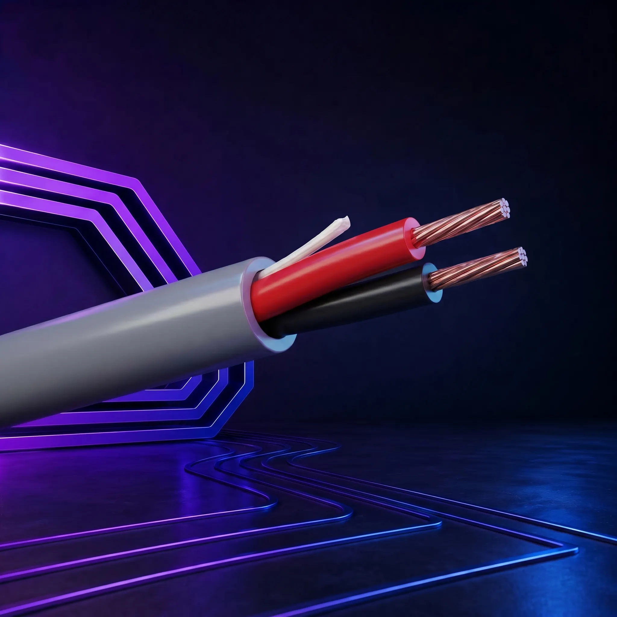بلدن - كيبل تحكم - 2 خط - مقاس 22AWG - لون رمادي - 500 متر/اللفة - Security & Sound, 2 Conductor 22 AWG BC, LSZH, Eca