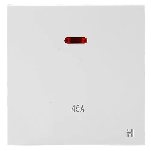 مفتاح مكيف مربع 45 امبير لون ابيض بيانو همر