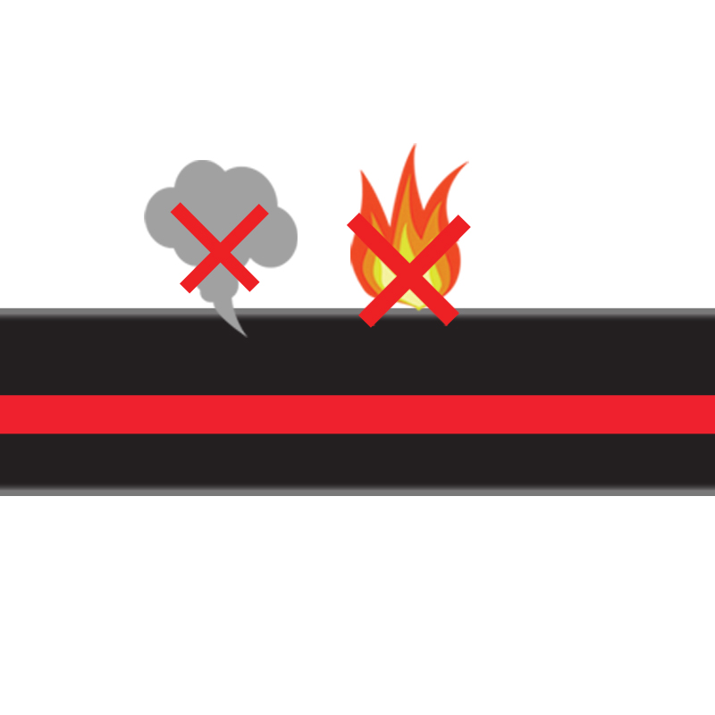 لي هواء هاي بريشر أسود 8 ملم 40 متر