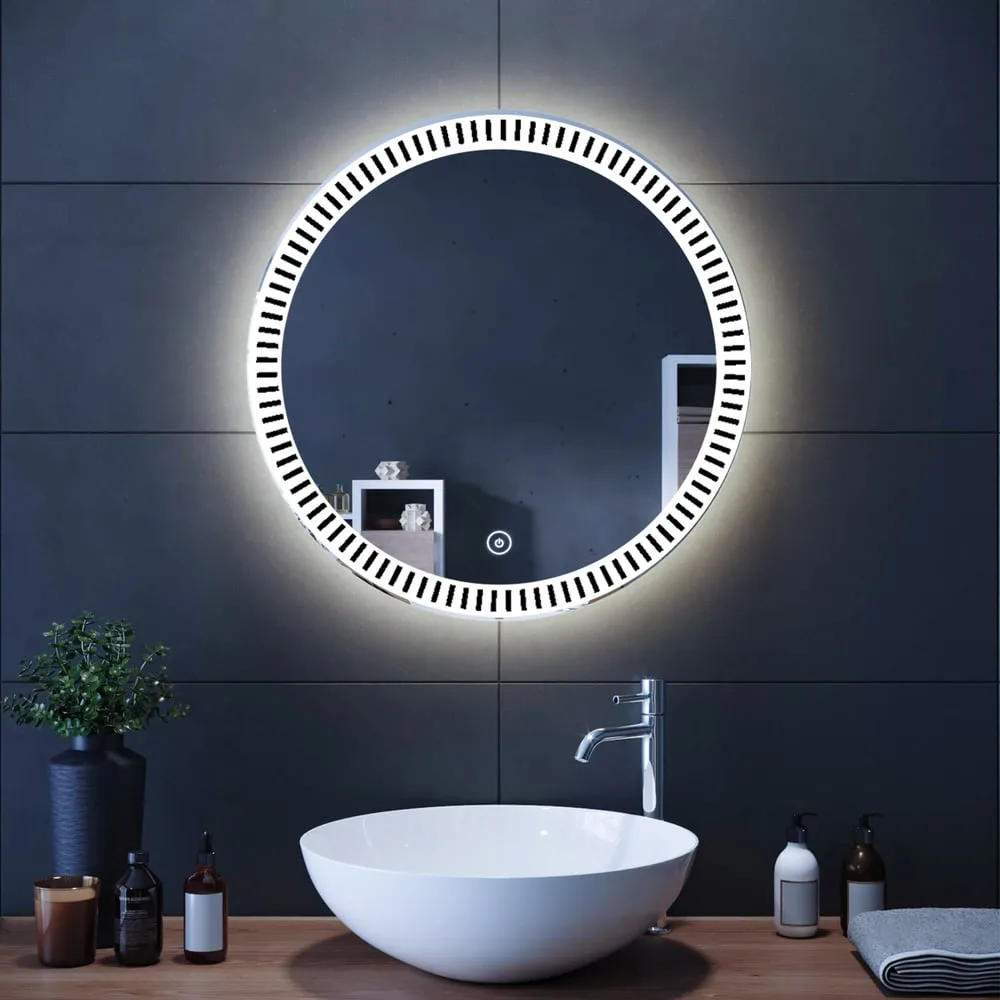 مرآة دائرية لمس LED 60-CM
