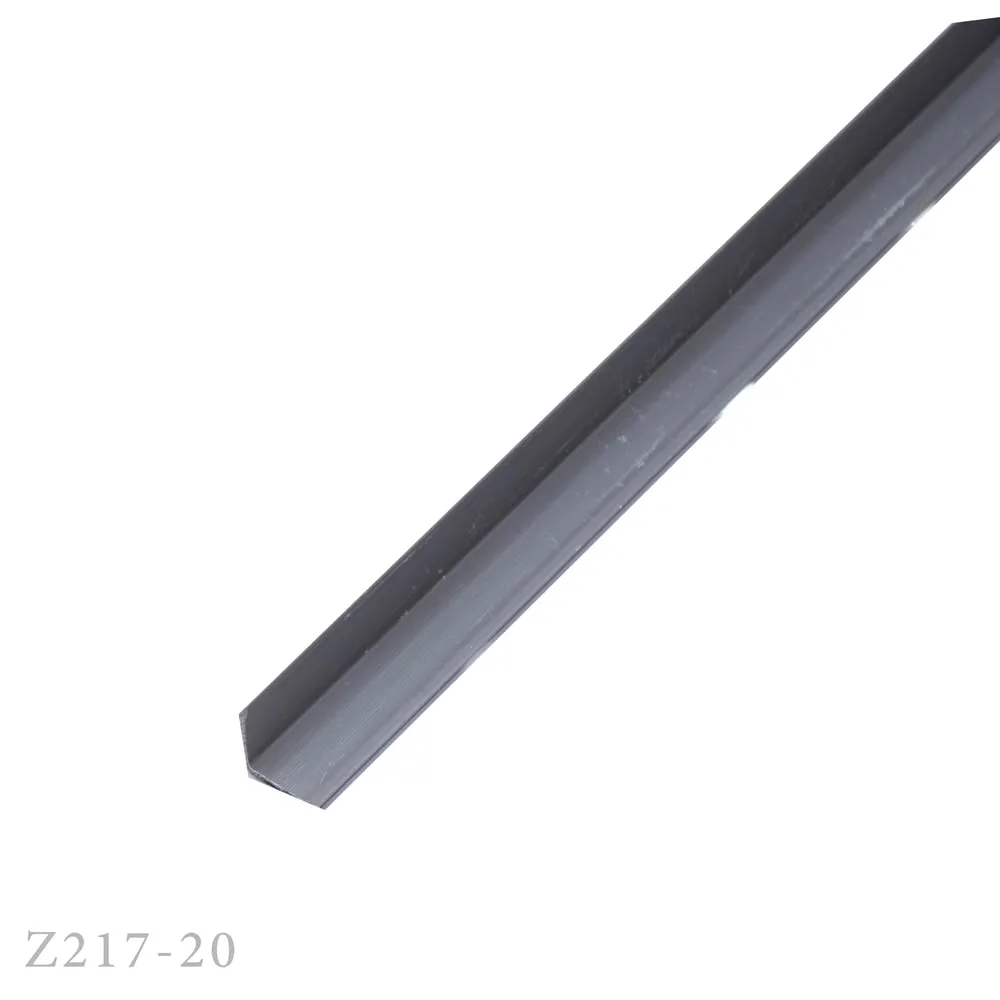 زاوية فيبر رمادي غامق مقاس 2×2 سم