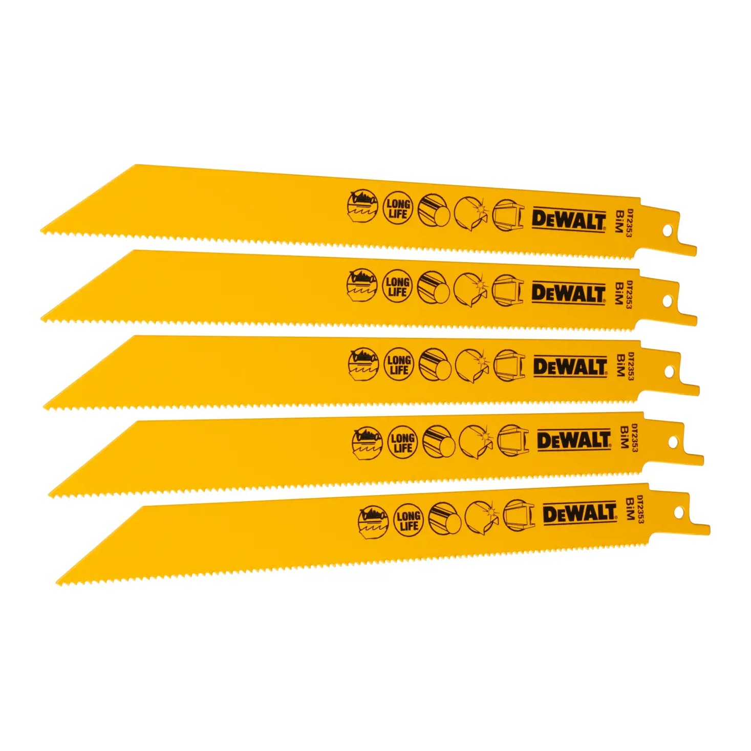 شفرة منشار ترددي DeWalt موديل DT2361 مقاس 152 مم حديد 3–8 مم