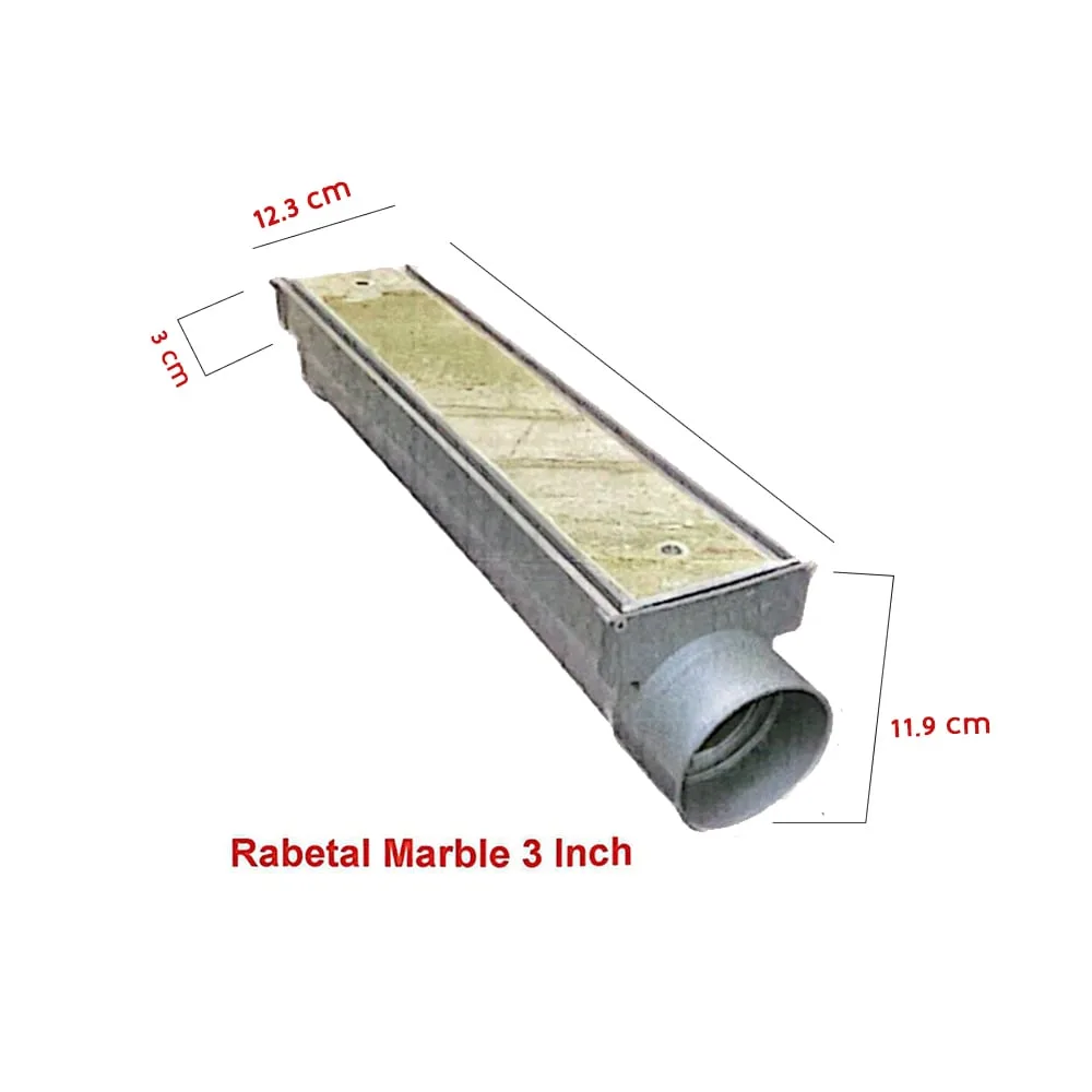 مجرى تصريف مخفي 3 بوصة ريبتال  [RABETAL]- 5 متر