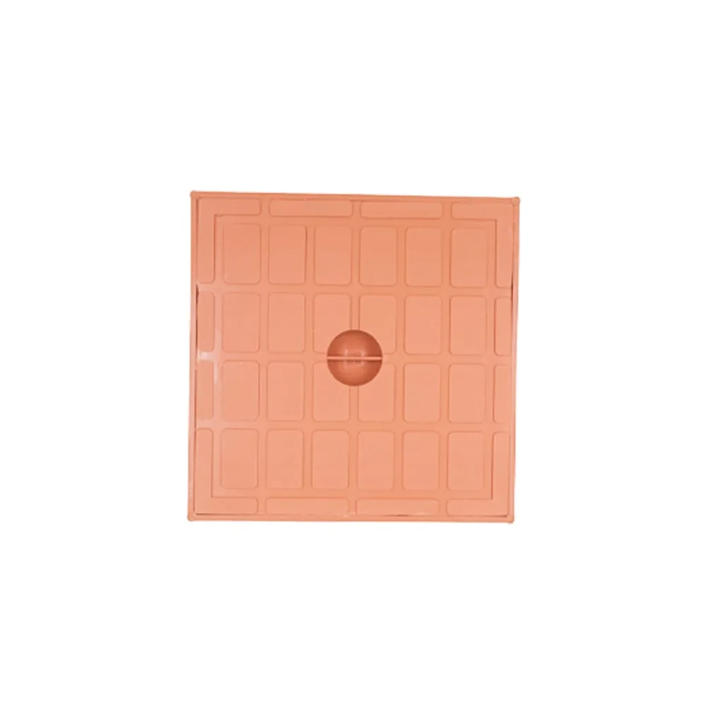 غطاء تفتيش بلاستك  بني PVC عالي التحمل  - 30×30 سم
