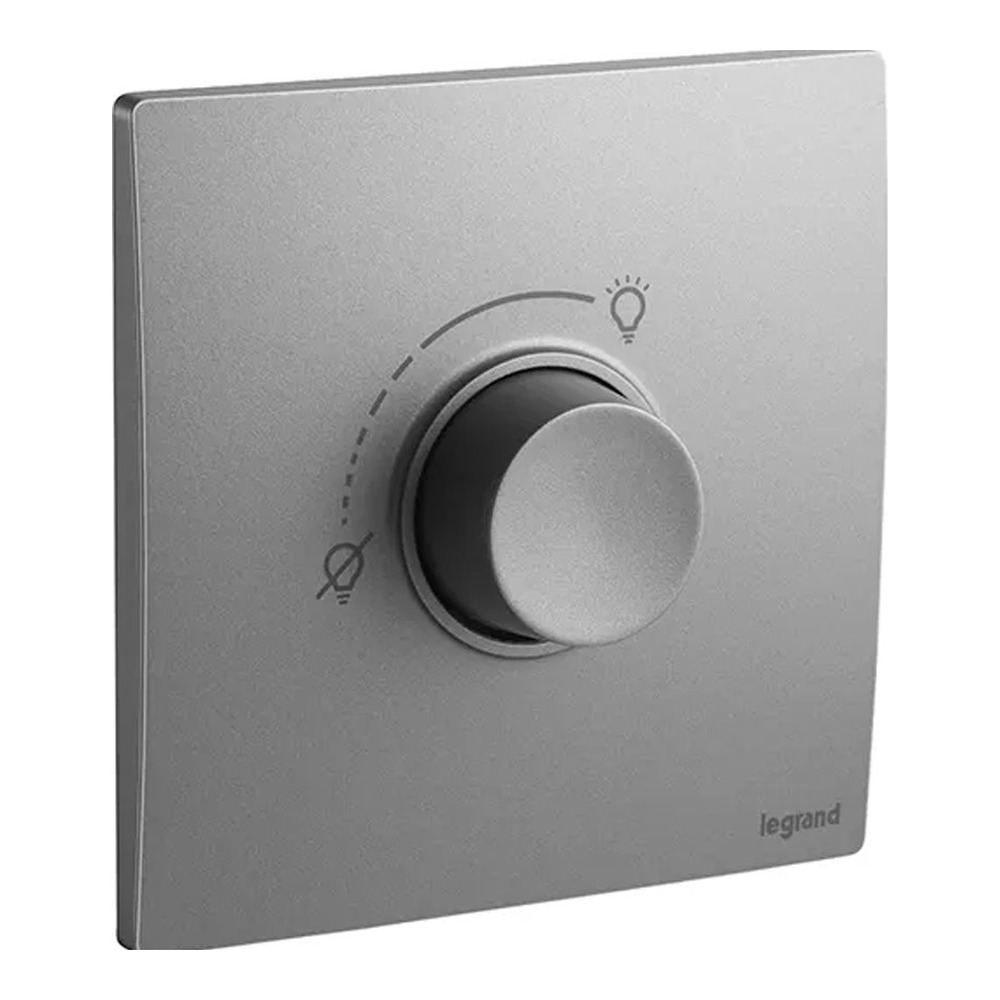 ليجراند - منظم إضاءة لمبة Mallia Senses، مفرد، خط 2، 40-500W، 230V، Dark Silver