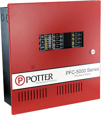 PFC-5008 - لوحة حريق تقليدية 8 مناطق (زون) بمعالج دقيق