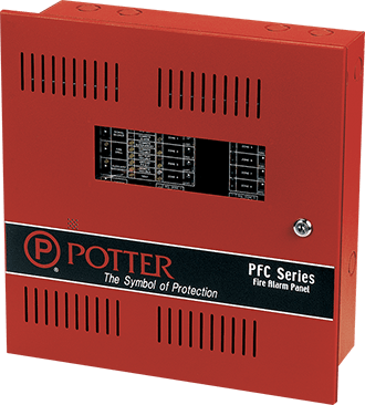 PFC-5004E - لوحة تحكم إنذار حريق قابلة للتوسعة 4 مناطق (زون) بمعالج دقيق