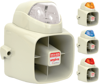SSX-82 Series - صفارة أو صفارة وفلاشر متينة 127 ديسيبل
