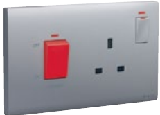 ليجراند أوبريا مقبس داتا مزدوج RJ45 فئة 6 UTP - فضي غامق